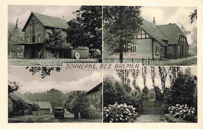 Schnepke Syke Bremen Diepholz Niedersachsen Teilansichten Bahnhof Ehrenmal