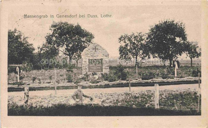 Genesdorf Chateau-Salins 57 Moselle Massengrab