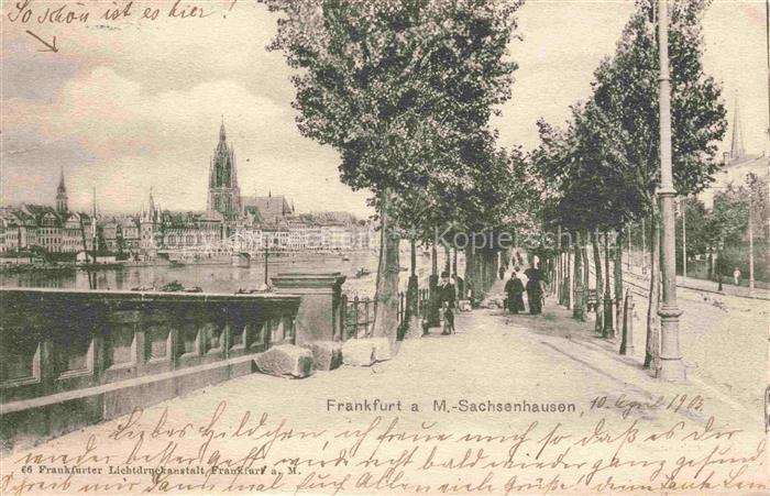 Sachsenhausen FRANKFURT AM MAIN Uferpromenade am Main