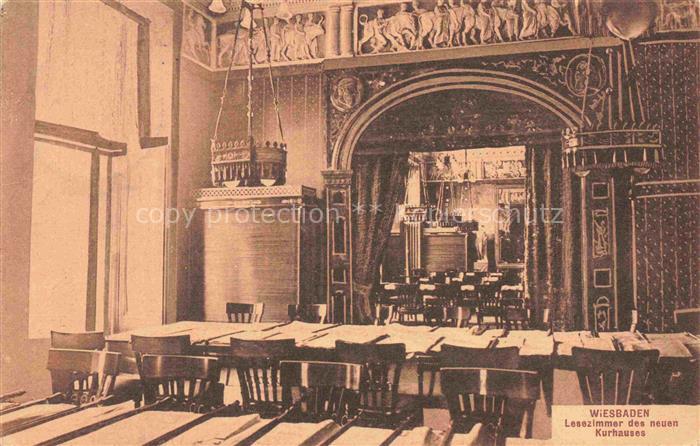 WIESBADEN Lesezimmer des neuen Kurhauses