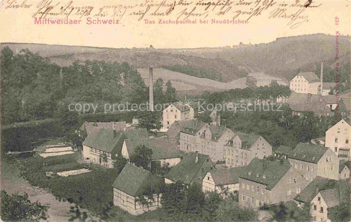 Neudoerfchen Mittweida Sachsen Teilansicht Mittweidaer Schweiz