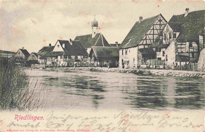 Riedlingen Donau Wuerttemberg BW Partie an der Donau