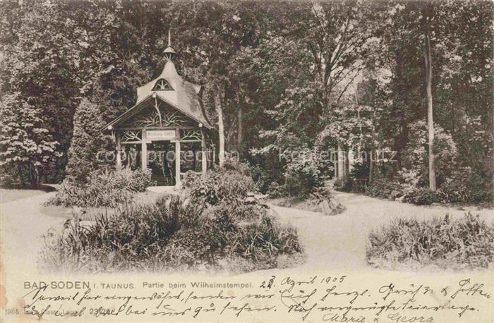 BAD SODEN  Taunus Hessen Partie beim Wilhelmstempel