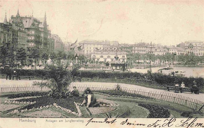 HAMBURG  CITY Anlagen am Jungfernstieg