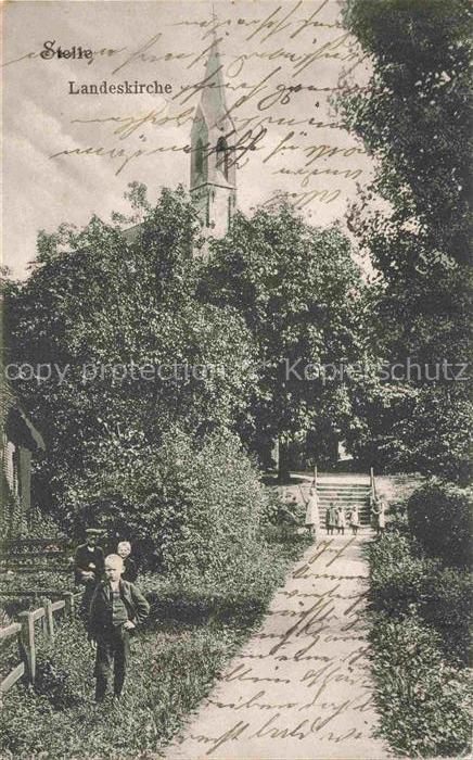 Stelle  Harburg Niedersachsen Parkanlagen Blick zur Kirche