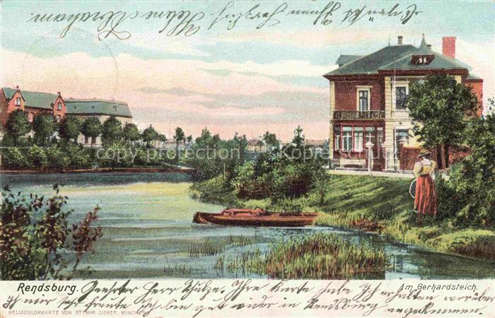 Rendsburg Schleswig-Holstein Partie am Gerhardsteich