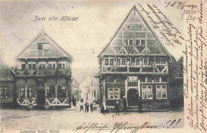Moelln  Lauenburg Zwei alte Haeuser