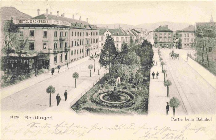 REUTLINGEN BW Partie beim Bahnhof