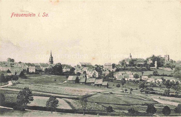 Frauenstein  Sachsen Panorama