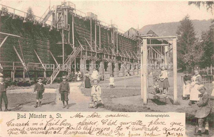 Bad Muenster am Stein Ebernburg Rheinland-Pfalz Saline Kinderspielplatz