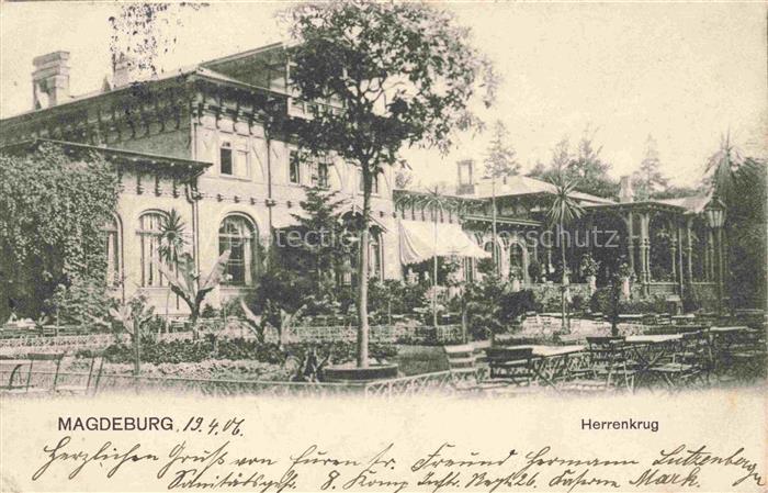 MAGDEBURG  CITY Herrenkrug Restaurant Terrasse