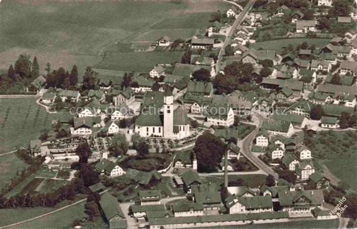 Dietmannsried Oberallgaeu Bayern Ansicht mit Kirche