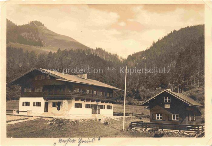 Neuhaus Fischhausen Willy-Merkl-Bergheim am Spitzingsee Feldpost