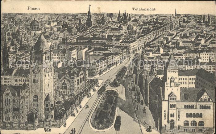 Posen Poznan Gesamtansicht