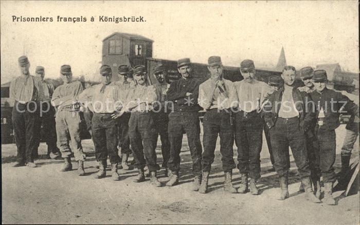Koenigsbrueck Prisonniers francais