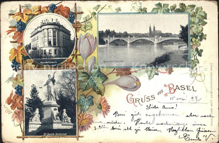 Basel BS Wettsteinbruecke Handelsbank