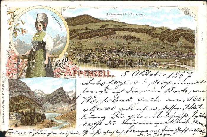 Appenzell IR Appenzellerin Seealpsee