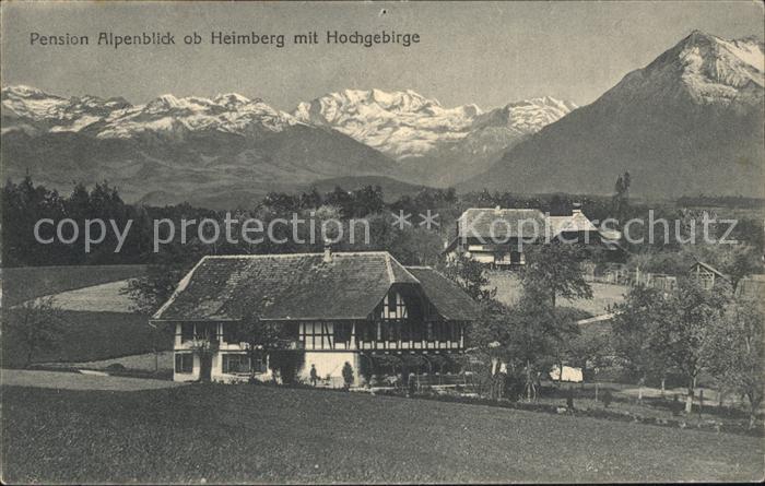 Heimberg Thun Pension Alpenblick Hochgebirge
