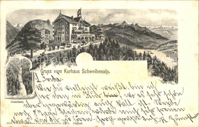 Brienz BE Kurhaus Schweibenalp