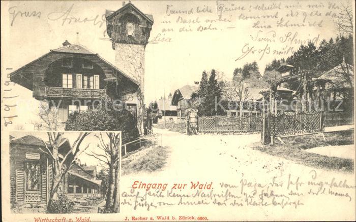 Zuerich Eingang zur Waid Wirtschaft