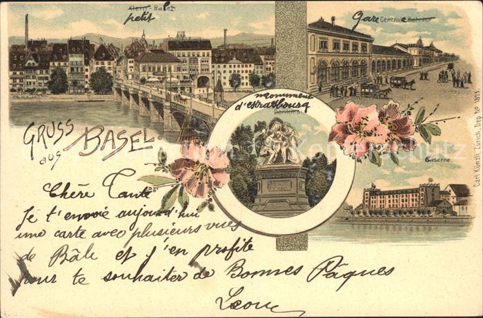 Basel BS Klein Basel Bahnhof Kaserne Denkmal