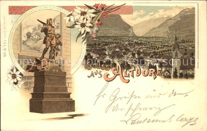 Altdorf UR Wilhelm Tell Denkmal Gesamtansicht