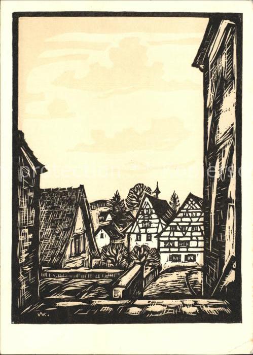 Leutkirch Zeichnung Spital und Altersheim