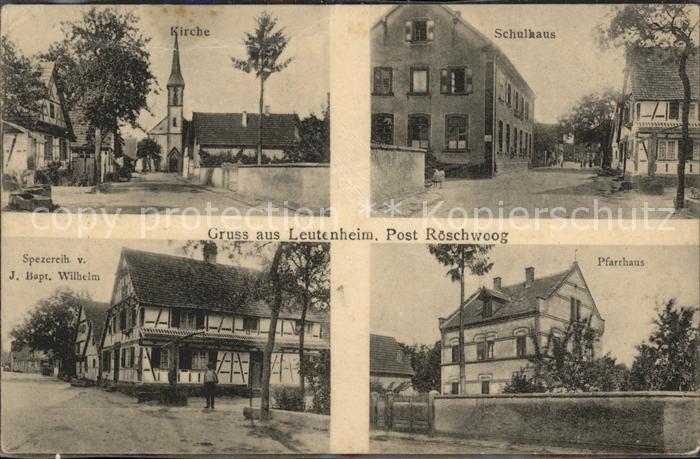 Leutenheim Schulhaus Kirche Pfarrhaus