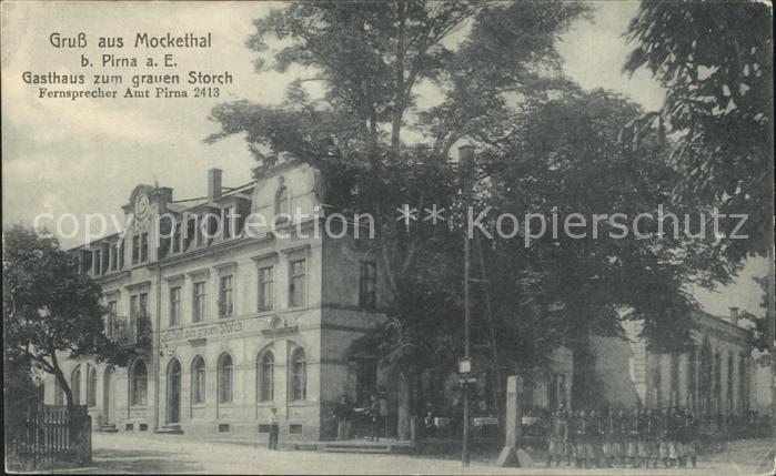Pirna Elbe Sachsen Mockethal Gasthaus zum grauen Storch