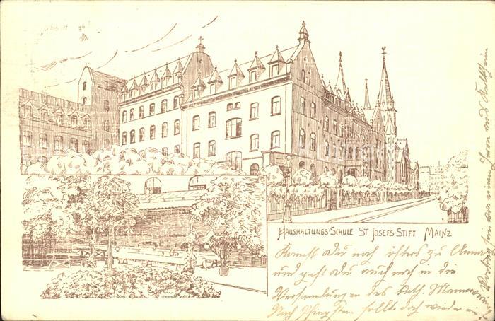 Mainz Rhein Haushaltungs- Schule Sankt Josefs- Stift