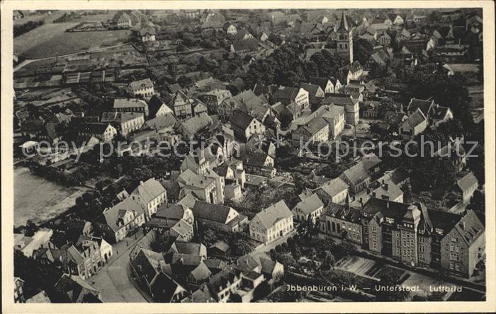 Ibbenbueren Unterstadt Fliegeraufnahme
