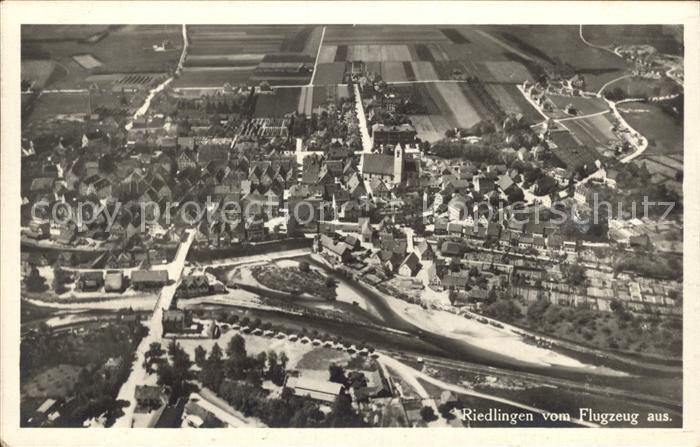 Riedlingen Wuerttemberg Fliegeraufnahme
