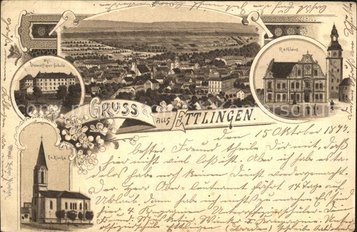 Ettlingen Rathaus Koenigliche Unteroffizier- Schule