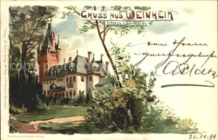 Weinheim Bergstrasse Schloss
