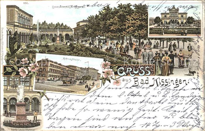 Bad Kissingen Kurhaus- Strasse Koenig Ludwig I. Denkmal