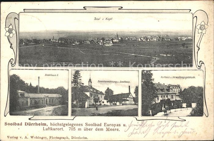 Bad Duerrheim Badehaus Kurhaus Beamtenwohnung