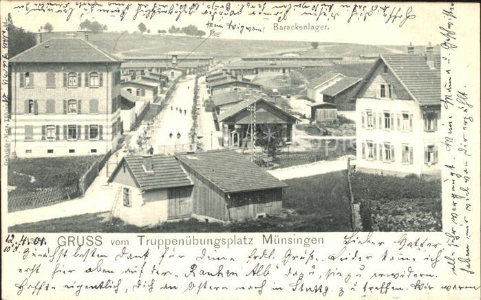 Muensingen Truppenuebungsplatz Barackenlager