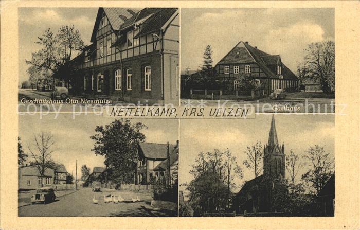 Nettelkamp Gasthaus Kirche Geschaeftshaus Nieschulze