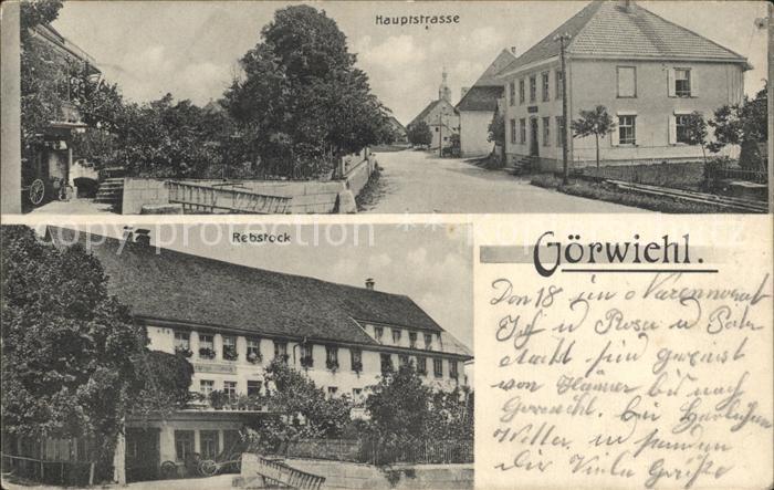 Goerwihl Hauptstrasse Rebstock
