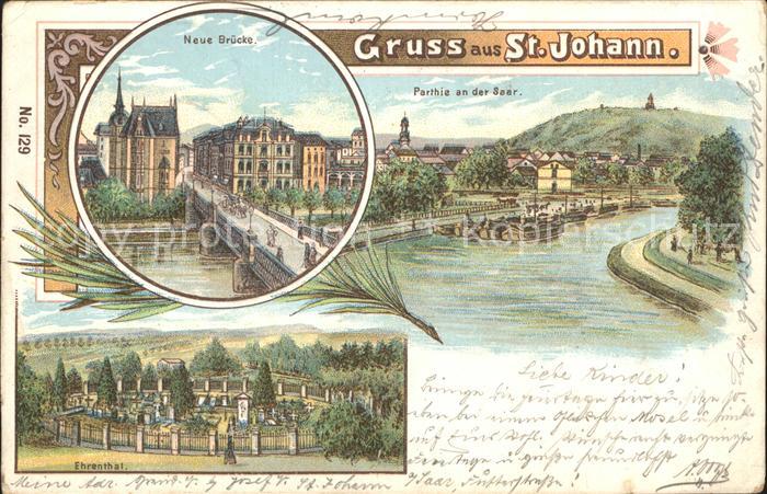 St Johann Saarbruecken Neue Bruecke Saar Ehrenthal