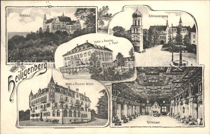 Heiligenberg Baden Rittersaal Hotel Pension Winter Schlosseingang