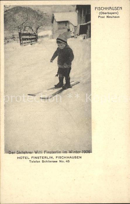 Fischhausen Schliersee Skilehrer Willi Finsterlin