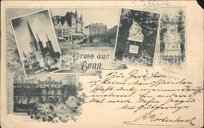 Bonn Rhein Markt Muensterkirche Kriegerdenkmal