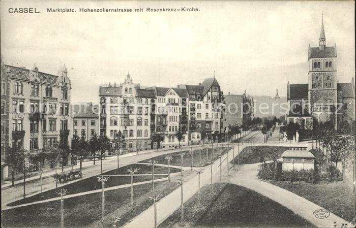 Kassel Marktplatz Hohenzollernstrasse Rosenkranz- Kirche