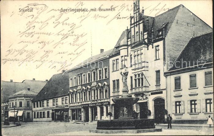 Stendal Sperlingsplatz Brunnen