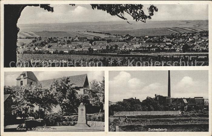 Erdeborn Zuckerfabrik Kirche Kriegerehrung