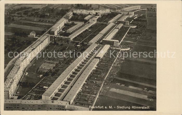 Frankfurt Main Siedlung Roemerstadt Fliegeraufnahme