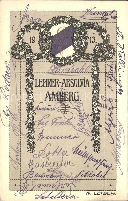 Amberg Oberpfalz Lehrer- Absolvia