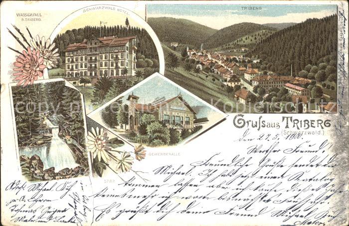 Triberg Schwarzwald Gewerbehalle Wasserfall