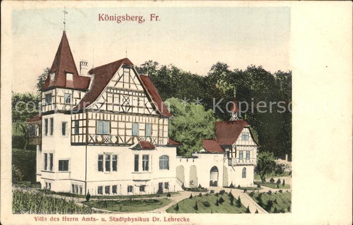 Koenigsberg Bayern Villa Doktor Lehrecke
